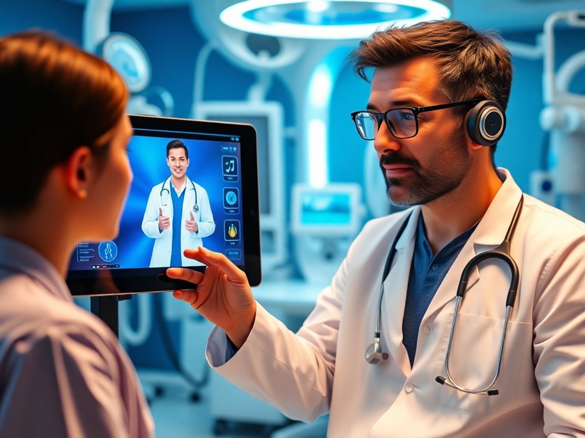 Servicii medicale digitale în 2025, pacient cu doctor virtual.